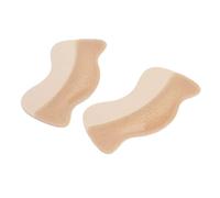 ACOGEDO Ajustar el Tacón Autoadhesivo para Tacones Altos - Insertos de Forro de Cuero PU Transpirables - 4 Pares Cojines en Forma de Luna para Almohadillas de Tacón Elásticas Suaves para Zapatos