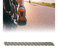 ACOGEDO Aleación de Aluminio Estructura de Precisión Bicicleta de Carretera de Montaña Cadena Medio Hueca Bicicleta Plegable Accesorio de CiclismoS9L Oro Gris Parte Superior Estable Más Rápida entre