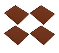 ACOGEDO Alfombrillas Deshidratadoras de SiliconaBandejas Deshidratadoras de SiliconaBandejas de Cuero para FrutasF 4 Alfombrillas de Silicona para Deshidratadores Excalibur, Bandejas de Alta (BROWN)