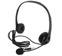 ACOGEDO Auriculares de Servicio Al Cliente Manos Estéreo con Cable Binaural PC Auriculares con Cancelación de Ruido para Ventas de Teléfonos Lata de Cancelación de Ruido de 3 5 Mm de (Modelo de 3,5