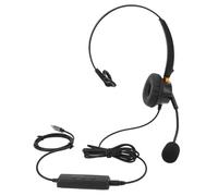 ACOGEDO Auriculares Telefónicos Ergonómicos con Micrófono con Cancelación de Ruido Auriculares de Oficina USB C de 3,5 Mm para Centros de Llamadas y Servicio Al Cliente