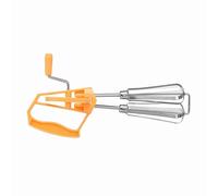 ACOGEDO Batidor de Mano Giratorio de Acero Inoxidable Batidor de Huevos Herramienta de Cocina Cocina Uniformemente para que los Huevos Se Vuelvan Limpios Fácil de Agarrar Redondo y Jugando de de de