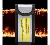 ACOGEDO Bolsa Protectora de Batería Resistente a Alta Temperatura de Fuego: Bolsa de Protección de Batería de Fibra de Vidrio de Retardante de Llama para Cargar, Viajar, Almacenamiento y Transporte