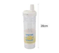 ACOGEDO Botella con Pajita Linda Taza de Viaje con Tapa Extraíble Taza de Plástico Reutilizable Queso Seguro para Calentar 500 Ml That Will Not you're Th Lindo VasoBotella de Agua con PajitaBotella