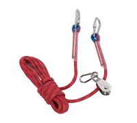 ACOGEDO Cable de Amarre para Perros Cable Reflectante de Polea de 360 Grados para Patio de Acampada Al Aire Libre 16 4 Pies Rojo 5 M de Longitud de Amarre para Perros Largo para Amarrar de (Rojo)