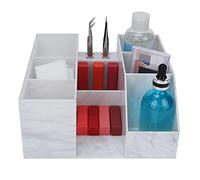 ACOGEDO Caja de Almacenamiento de Herramientas de Injerto de Pestañas con Diseño Especial de Pinzas, Elegante Organizador Acrílico para Herramientas de Tatuaje de Arte de Uñas de Salón, Gran