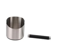 ACOGEDO Caja de Golpe de café de Acero InoxidableCaja de Golpe de CaféCaja de de café Molido con Kno Caja de de Molido de Acero Inoxidable con Extraíble, 4,5 Inc 114 Mm 4,5 Pulgadas de Diámetro