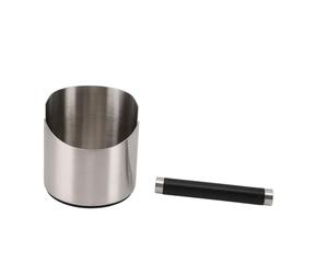 ACOGEDO Caja de Golpe de café de Acero InoxidableCaja de Golpe de CaféCaja de de café Molido con Kno Caja de de Molido de Acero Inoxidable con Extraíble, 4,5 Inc 114 Mm 4,5 Pulgadas de Diámetro