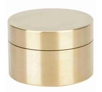 ACOGEDO Caja de Latón de Forma Redonda para Exteriores Caja de Almacenamiento de Contenedor Sellado de Joyería de Metal de Latón con P de de Almacenamiento de de Joyería Sellada Contenedor Sellado