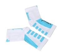 ACOGEDO Calcetines de Tacón Deportivo de Compresión Mejorado para Protección contra el tobillo: Manga de Pie de Apoyo para Atletas en y Azul - Ideal para Correr, Ejercitar y Uso Diario (#1)