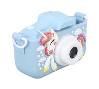 ACOGEDO Cámara para Niños Linda Lente Dual Enfoque Automático Fotografía Grabación de Video Juegos Música Cámara Digital Juguete Azul IPS Admite Enfoque en Pulgadas 8X con Digital Esta Lente para