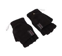 ACOGEDO con Calefacción USB con Diseño Eléctrico de Medias Manos y Almohadillas de Calefacción de Doble Cara Azul Marino para la Computadora Portátil Cálida en Clima Frío (Black)