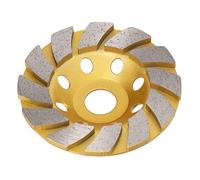 ACOGEDO Disco de Pulido de Copa de de Servicio de 12 Segmentos de Muela Abrasiva de Hormigón de 4 Pulgadas con Agujeros