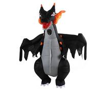 ACOGEDO Disfraz Inflable Ligero, Divertido Traje de Animal con Ventilador a Pilas para Adultos y Niños, Cosplay de Halloween (Batería 6xAA de dinosaurio que dispara alado)
