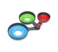 ACOGEDO Embudo Plegable de Silicona y ABS de 3 Piezas, que Ahorra Espacio y Es Fácil de Limpiar, Duradero para la Cocina, Tal BPA Es Dañino, Se Necesita Silicona, por lo que flexible.