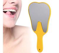 ACOGEDO Espejo de Mano indestructible: Espejo de Mano con Forma de Diente Molar con Resina y de Plástico para Oficinas Dentales, Salones, Peluqueros y Aplicaciones de Belleza (Colores variados)