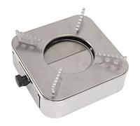 ACOGEDO Estufa de Alcohol Acero Inoxidable Plata Diseño de una Pieza Estructura de Cajón Quemador de Alcohol para el Hogar Senderismo Acero Que Es Bueno y el Premium Tiene Corrosión Es Esto del