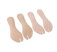 ACOGEDO Flip Flop Plantillas con Cojín Adhesivo a Prueba de Golpes - Almohadillas de Cuero PU Suave para Sandalias Planas y Tacones Altos - Mujeres 5-8, Hombres 4-7 Tamaño (L)