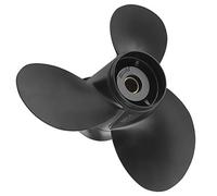 ACOGEDO Hélice Fueraborda 10 Dientes Estriados 3 Palas 58100-93763-019/4 X para una Vida útil Hélice Fueraborda Rápida Sintonizada58100-93763-019Reemplazo de HéliceHélice para SuzukiAleación de