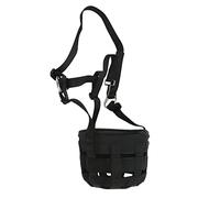 ACOGEDO Hoca de Pastoreo de Caballos Negros con Grandes Agujeros y Diseño Respiración Fácil, Cubierta la Boca Anti -mordedura, Cómodo PP y Material Goma para Necesidades Ecuestres