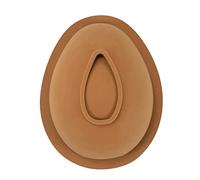 ACOGEDO Huevo de Pascua 3D de Silicona y Chocolate para Bombas de Chocolate Caliente, Pasteles de Mousse y Postres Caseros para Divertirse Horneando (BROWN)