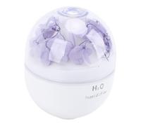 ACOGEDO Humidificador USB de Flor Preservada con 2 Modos de Niebla Tanque de Agua de 120 Ml Difusor de Aceite Esencial Luz Nocturna Apagado Automático Silencioso para Dormitorio Oficina en Casa