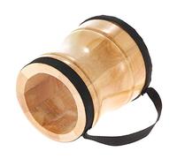 ACOGEDO Instrumento de Percusión de Juguete Musical de Mano de Madera para Niños con Correa para Palo Instrucción Musical para Niños de Tamaño Compacto Bongos de Madera Tabour para Tambor Bongo