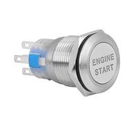ACOGEDO Interruptor de Arranque del Motor, Pulsador LED Impermeable de 12 | Aleación de Zinc y Aluminio, Acero Inoxidable, Activación de Encendido, Visibilidad Nocturna, Mayoría de Vehículos, Montaje
