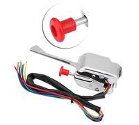 ACOGEDO Interruptor de Señal de Universal de 12V para Hot Correos con Acabado y Flasher Estable de Cromo, Compatible con - Instalación Fácil sin Necesidad de Perforación