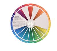 ACOGEDO Juego de 3 Ruedas Mezcladoras de Colores para Tatuajes, Ruedas de Colores Giratorias para Artistas del Tatuaje, 14 Cm, 23 Cm, 23,5 con Guía de Teoría del Color para Tatuajes,