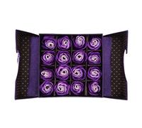 ACOGEDO Juego de Flores Elegantes de 16 Piezas, Jabones Decorativos Perfumados Florales en Forma para Baño y Regalos