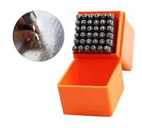 ACOGEDO Juego de Punzones de Letras de Acero de 36 Piezas para Arte y Manualidades, Kit de Estampado de Metal y Madera con Caja de Almacenamiento