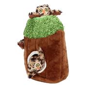 ACOGEDO Juguetes para Perros para Masticadores Agresivos, Joya de Perros Chirriando un Agujero de árbol Que Busca y Oculta Juguete con de Búho Escondite y Busca para para para Mantenerlos Ocupados