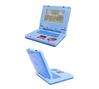 ACOGEDO Kids Learning Laptop LED Simulación LED Toy para Desarrollo Cognitivo con Música y Características electrónicas: Rosa con Ratón No Retráctil (Ratón Azul no retráctil)