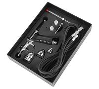 ACOGEDO Kit de Aerógrafo de Pistola de Pulverización de Gravedad Versátil con 0.3 Mm de 0.5 Mm de .8 para Pintura de Precisión - Tamaños de Copa Múltiples para una Aplicabilidad Mejorada