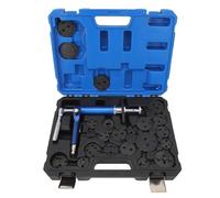 ACOGEDO Kit de Herramientas de Compresión de Pinza de Freno Neumática de 23 Piezas para Retracción del Pistón de Freno de Disco - Acabado Galvanizado, Se Adapta a la Mayoría de los Automóviles,