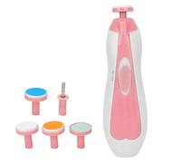 ACOGEDO Kit de Manicura Portátil de bajo Ruido de Uñas Eléctricas para Bebés con 6 Cabezas de Molienda para Recién Nacidos, Bebés, Niños Pequeños y Adultos - Azul Cielo (PINK)