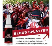ACOGEDO Kit de Maquillaje SFX Efectos Especiales de Halloween para Vampiro Zombie | Cicatrices Realistas con Gel de Sangre Falso, Cera para la Piel y Látex para el Cosplay de Halloween (Juego 3: