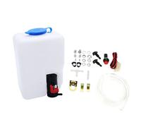 ACOGEDO Kit Universal de Botella Lavaparabrisas, Botella Compacta de 1,2 L con Bomba de 12 V para Coches y Barcos Clásicos