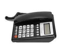 ACOGEDO KXT8001CID Teléfono con Cable con Identificador de Llamadas y Volumen | Pantalla LCD Clara para el Hogar o la Oficina (Black)