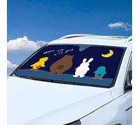 ACOGEDO Little Devil - Parasol para Parabrisas de Coche, Diseño de Dibujos Animados, Doble Capa, Aislamiento Térmico, para Ventana Delantera, Compacto y Plegable para Coches Pequeños (#6)