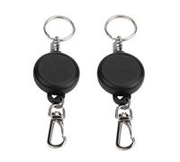 ACOGEDO Llavero Retráctil de Cuerda de Alambre de Acero de 60 Cm, Cierre de Llaves Extensibles, Llavero Perdido para Llevar un Mini P, Retráctil, (#02)