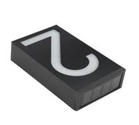 ACOGEDO Luz de Señal de Número LED de Energía Solar para Exteriores Casa Hotel Tienda Puerta Luces de Dirección Tarifa de Placa Buena Lata y una Luz de Señal de Número LED de de de Puerta de (numero