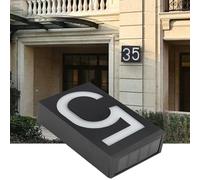 ACOGEDO Luz de Señal de Número LED de Energía Solar para Exteriores Casa Hotel Tienda Puerta Luces de Dirección Tarifa de Placa Buena Lata y una Luz de Señal de Número LED de de de Puerta de (numero