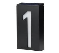 ACOGEDO Luz de Señal de Número LED de Energía Solar para Exteriores Casa Hotel Tienda Puerta Luces de Dirección Tarifa de Placa Buena Lata y una Luz de Señal de Número LED de de de Puerta de (Numero