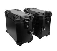 ACOGEDO Maleta Lateral para Motocicleta, Ajuste Universal, Caja de Alforja Rígida de Aleación de Aluminio de 35L con Soporte de Soporte, Manija de Bloqueo para Casco, Equipaje, Son Ligeras en el