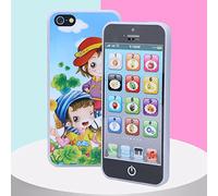 ACOGEDO Máquina de Aprender Inglés, Música Ligera, Juguete para Teléfono Móvil, Desarrollo Temprano, Negro Entrena su Contenido, Teléfono de Aprendizaje, Juguete para Móvil, para Aprender Inglés,