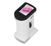 ACOGEDO Microscopio de Mano para Niños con Luz LED y Brillo Ajustable para una Fácil Disparo de Video - Mini Microscopio de Bolsillo con una Tarjeta de Memoria de 32 GB Azul, Ideal para Jóvenes