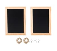 ACOGEDO Mini Letrero de Pizarra, Pizarra Pequeña Reutilizable de 4x6 | Superficie de Escritura de Doble Cara, Compatible con Marcadores de Tiza y Pizarra Blanca, Diseño Reutilizable que Se