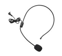 ACOGEDO Mini Micrófono Condensador con Cable Montado en la Cabeza de 3,5 Mm para Altavoz Amplificador de Voz Importado único Núcleo de Micrófono para Directividad de Cabeza Hecha, No de